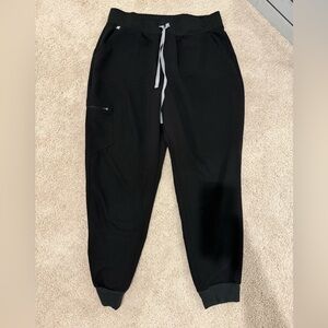 Figs High Waisted Zamora Jogger Scrub Pants - Color Black